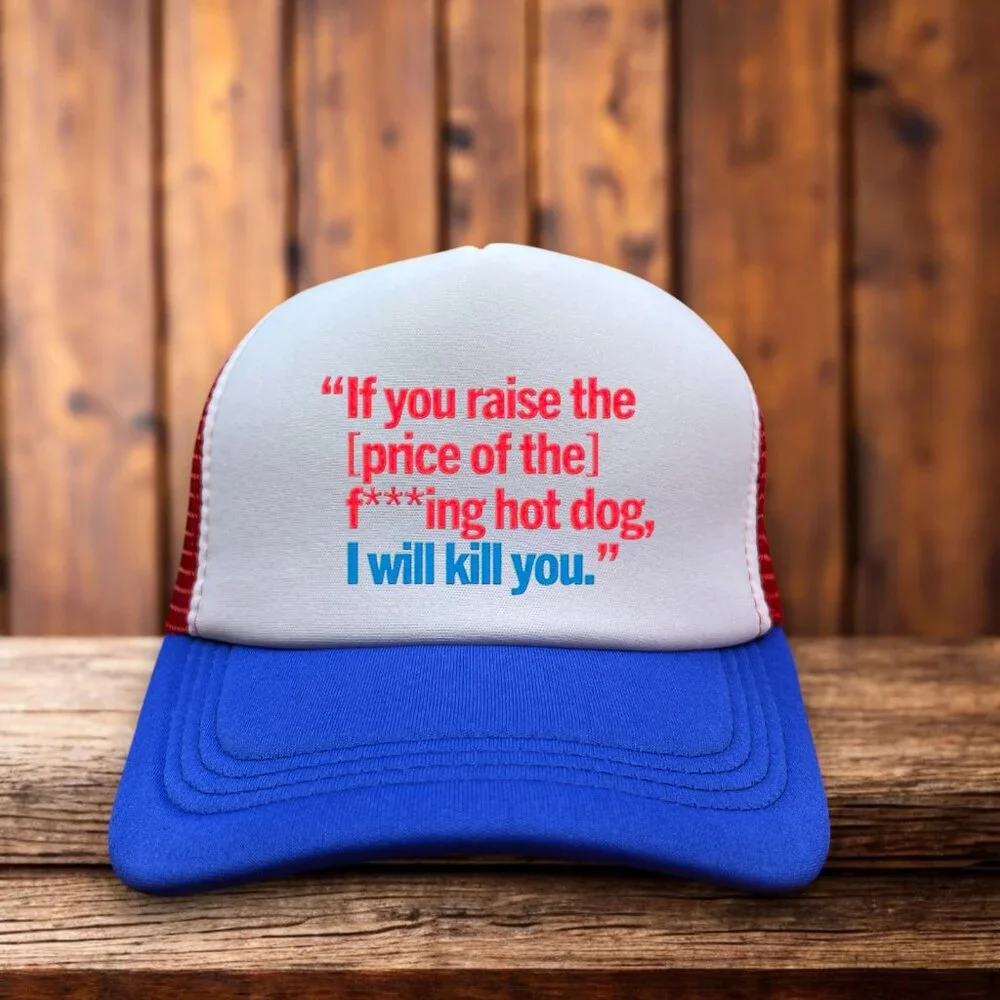 Costco Hot Dog CEO Mens Trucker Hat Blue Funny Kirkland Lover Baseball Cap